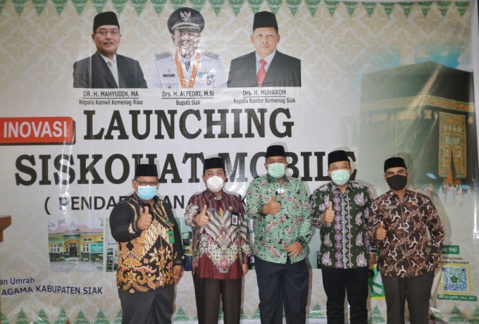 Siskohat Siak Diluncurkan, Kini Mendaftar Haji Semakin Mudah