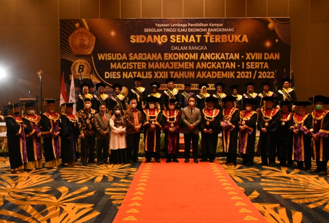 STIE Bangkinang, Wisuda 128 Sarjana Dan Magister