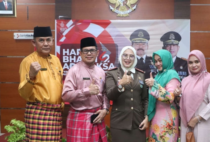 DPRD Inhil Beserta Setwan Hadiri Rangkaian Hari Bhakti Adhyaksa ke-62