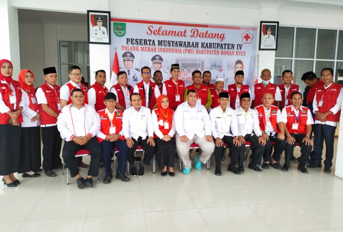 Gelar Muskab, Hj. Peni Herawati Terpilih Sebagai Ketua PMI Rohul