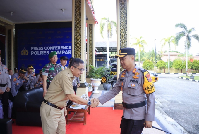 Sambut Pilkada, Kampar Gelar Operasi Mantap Praja Lancang Kuning 2024