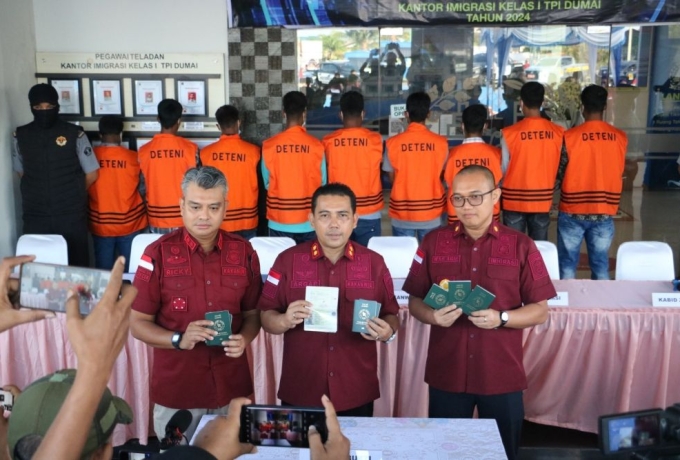 26 WNA Ditangkap di Dumai Saat Hendak Menyebrang ke Malaysia