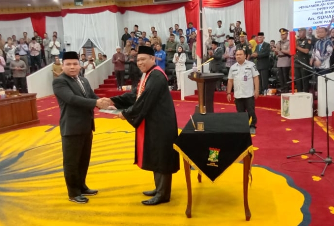 Sunardi DS Lengkapi Formasi Pimpinan DPRD Kampar