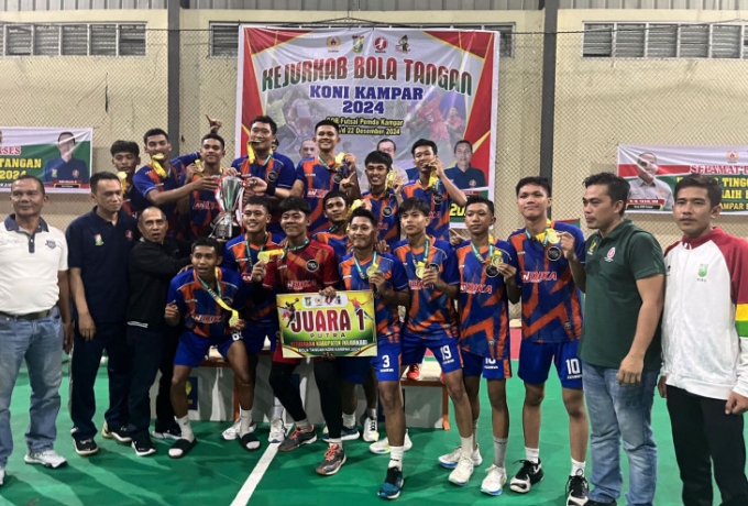 Kuok HC Raih Juara Pertama Kejurkab Bola Tangan