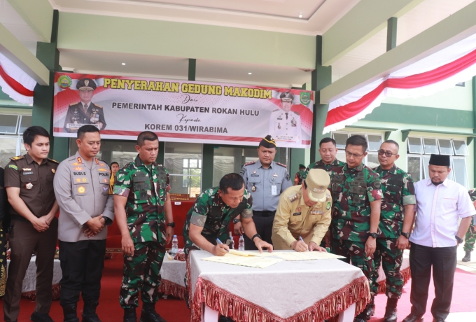Bupati Rohul H. Sukiman Sambut Kunjungan Danrem 031/WB