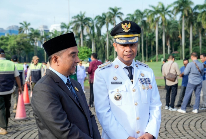 Ketua DPRD Kampar Ahmad Taridi Hadir Pelantikan Bupati, Ini Harapannya