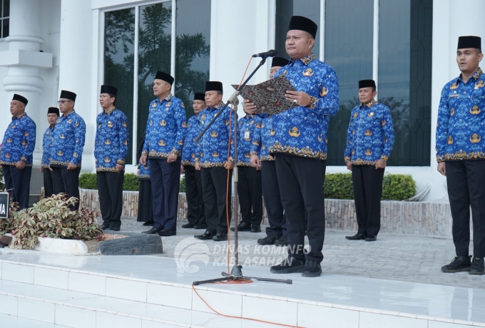 Wabup Bupati Asahan Pimpin Upacara HKN 