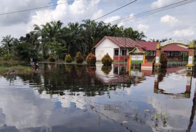 Banjir Meluas, Inhil Tetapkan Status Tanggap Darurat