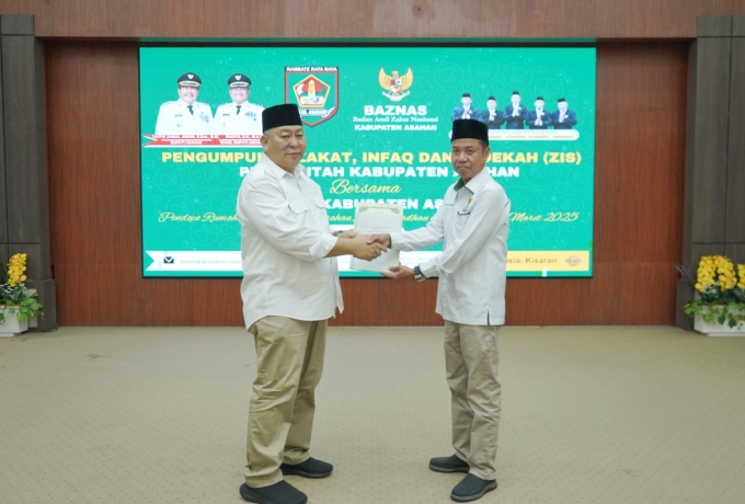 Pengumpulan Zakat, Infaq dan Shodaqoh (ZIS) Tahun 1446 H/2025 M Pemerintah Kabupaten Asahan