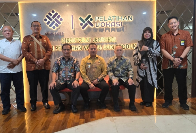 Wujudkan Pembangunan BLK, Wakil Bupati  Berkunjung ke Ditjend Pembinaan, Pelatihan, Vokasi dan Produktivitas Kemenaker RI