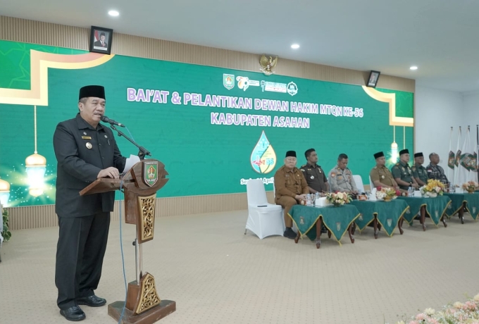 Lantik Dewan Hakim MTQ ke-56 Tingkat Kabupaten Asahan, Bupati Asahan Berharap Dapat Ciptakan Generasi Muda Yang Cinta Al-Qur'an