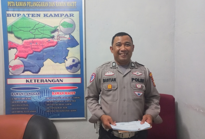 Bayar Tilang Kenderaan Polres Kampar Bisa Dari Rumah melalui Aplikasi BRImo