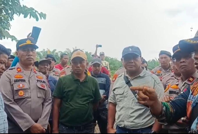 Ratusan Warga Kecamatan Gaung Anak Serka Gelar Aksi Unjuk Rasa Tuntuk PT. CPK