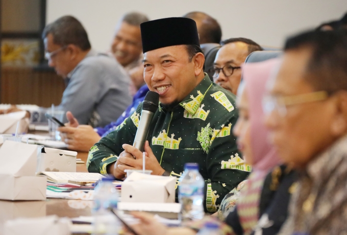 Rakor bersama Gubernur Riau, Wabup Husni Sampai Sejumlah Usulan Pembangunan