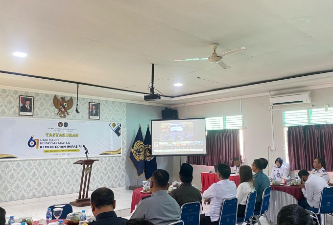 Rutan Karimun Ikuti dan Gelar Tasyakuran Hari Bakti Kemasyarakatan Secara Virtual