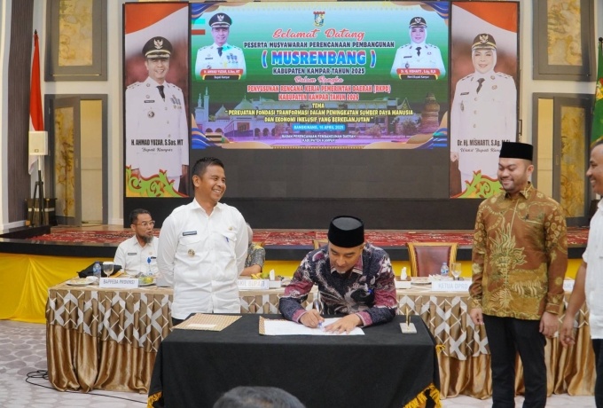 Ahmad Taridi: Melalui Musrenbang Hendaknya Kue Pembangunan Merata ke Seluruh Kampar