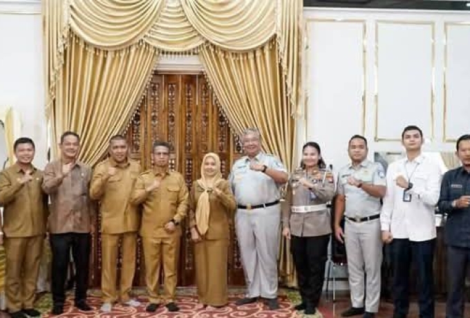 Bupati dan Wakil Bupati Karimun Audiensi Bersama Bapenda Kepri dan Jasa Raharja