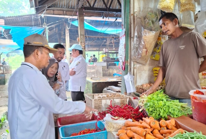 Jaga Stabilitas Harga, Pemkab Pelalawan Lakukan Sidak Pasar