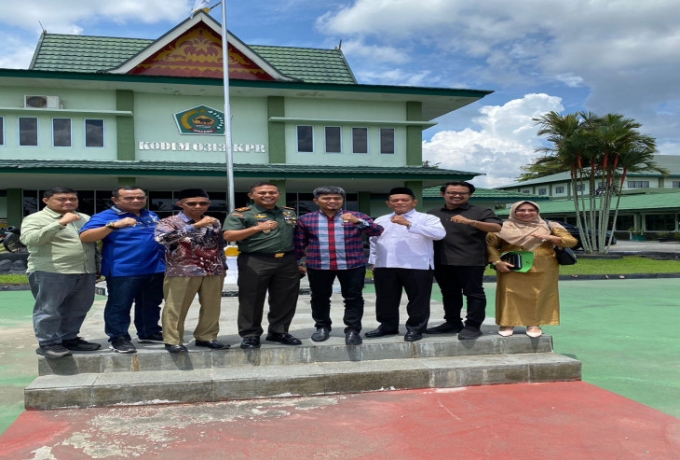 Ketua Komisi I DPRD Kampar Kunjungan Ke Makodim 0313/KPR,  Ini Agendanya