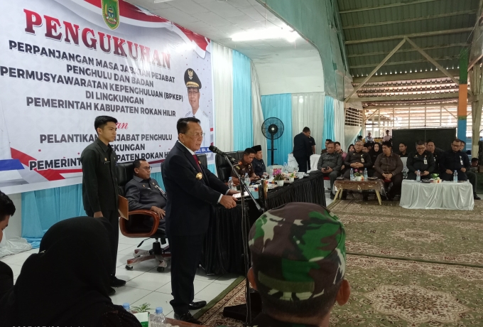 Bupati Rohil Lantik Pejabat dan Penjabat Penghulu Serta BPKep Se-Rokan Hilir