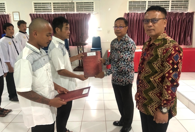 Lima Warga Binaan Rutan Karimun Terima Remisi Khusus