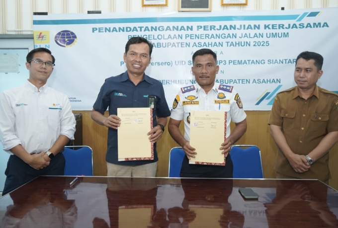 Tingkatkan Kualitas Pelayanan, Dishub Asahan dan PT. PLN  Lakukan Kerjasama Pengelolaan PJU