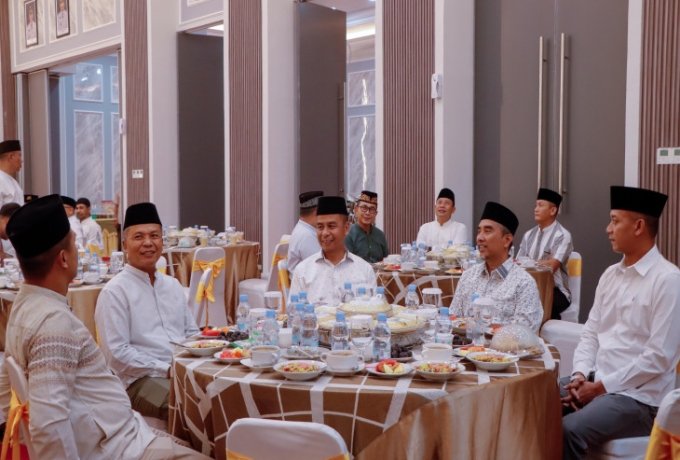 Ketua DPRD Kampar Hadir dalam Penyambutan Kunjungan Safari Ramadan Danrem Wirabima