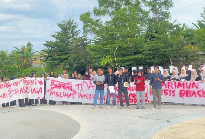 Mahasiswa Karimun Desak Sahkan Perda Beasiswa Pendidikan Tinggi Daerah