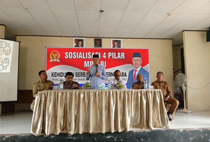 Anggota Komisi IX DPR RI, Sahidin Gelar Sosialisasi Empat Pilar di Kecamatan Kuok