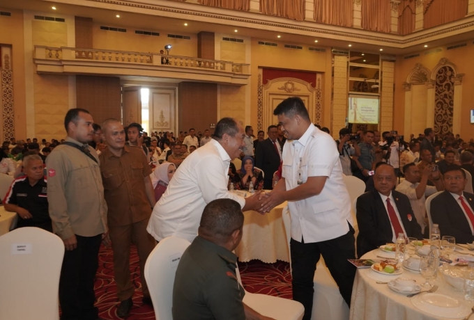 Bupati Asahan Hadiri Pelantikan Pengurus KONI Sumut Periode 2025-2029