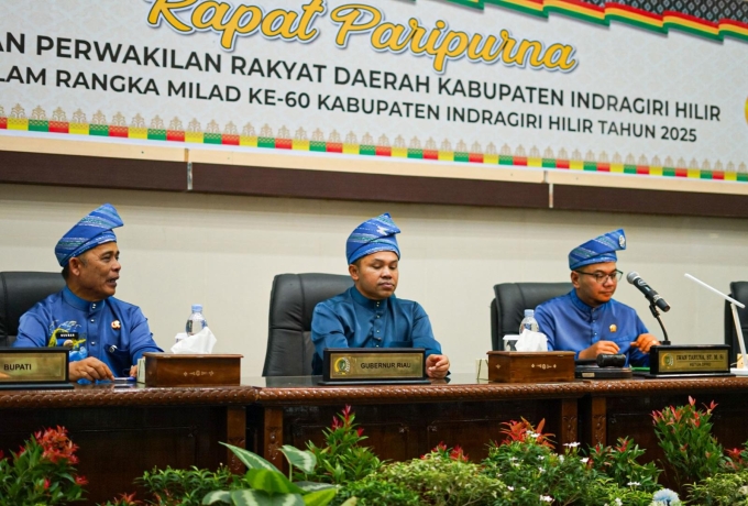Momentum Refleksi dan Ajang Introspeksi, DPRD Gelar Rapat Paripurna Milad ke-60 Kabupaten Inhil