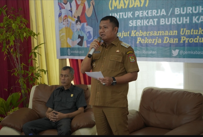 Wabup Asahan: Jadikan Peringatan Hari Buruh Sebagi Momentum Kebersamaan