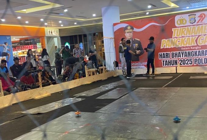 Tunjukkan Semangat Perlombaan Gasing dan Festival Barongsai, Ramaikan HUT Bhayangkara Ke-79 di Kepri 