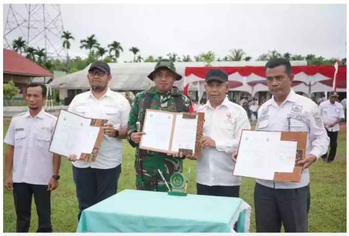 Pj. Bupati Secara Resmi Membuka TMMD Ke -123 di Kecamatan Tempuling