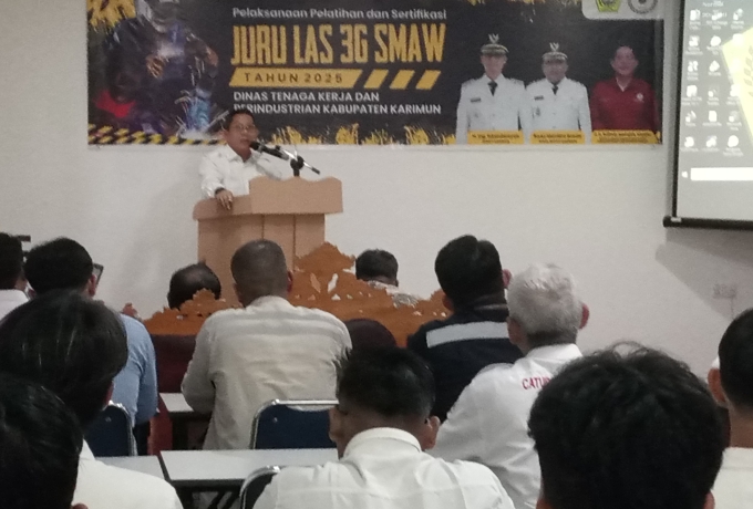 Tingkatkan Kompetensi, Disnakerprind Karimun Gelar Pelatihan Welder