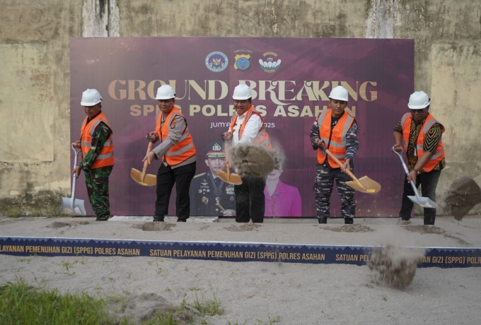 Bupati Asahan dan Firkopimda Hadiri Peresmian serentak Dapur Gizi