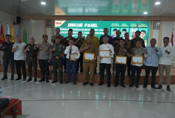 Bupati Asahan Ikuti Diskusi Panel Pemisahan Pemilu Nasional dan lokal di Kabupaten Asahan