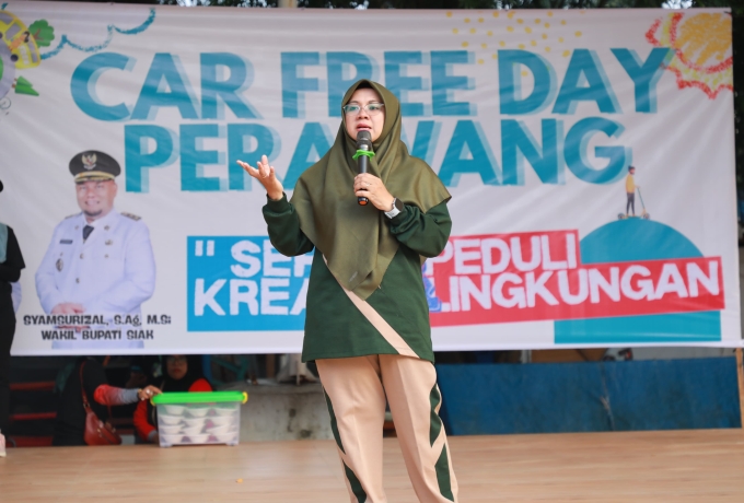 Ribuan masyarakat padati CFD Perdana Kecamatan Tualang