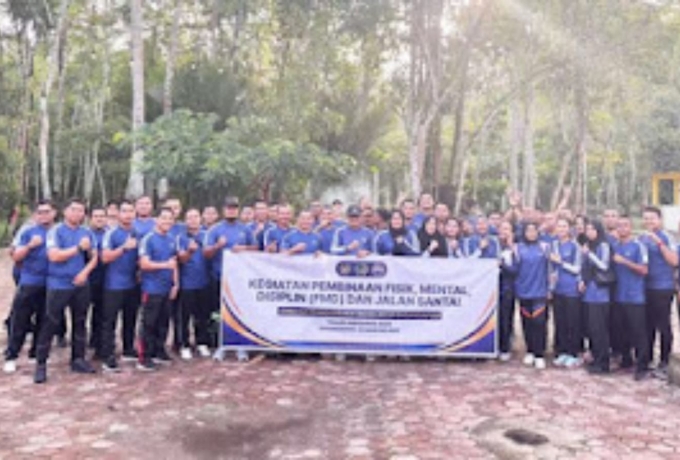 Lapas Bagansiapiapi Gelar Jalan Santai dan Senam, Kalapas: Jaga Hutan Kota, Warisan untuk Anak Cucu