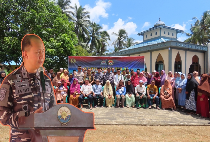 Lanal Ranai Bangun Kebersamaan Lewat Renovasi Masjid, Surau, dan Rumah Pintar di Natuna