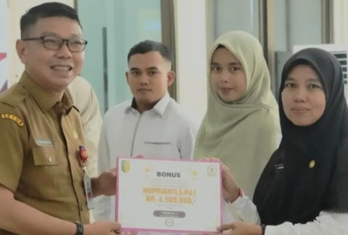 Pemkab Kuansing Beri Bonus Kafilah MTQ, Raih Peringkat 4 di Provinsi Riau