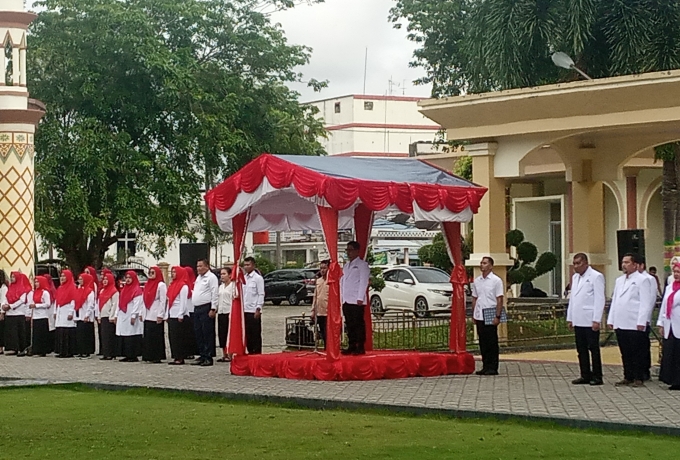 Jadi Irup Upacara Peringatan HUT PMI ke 80, Bupati Karimun Iskandarsyah Ajak Tebarkan Kebaikan 