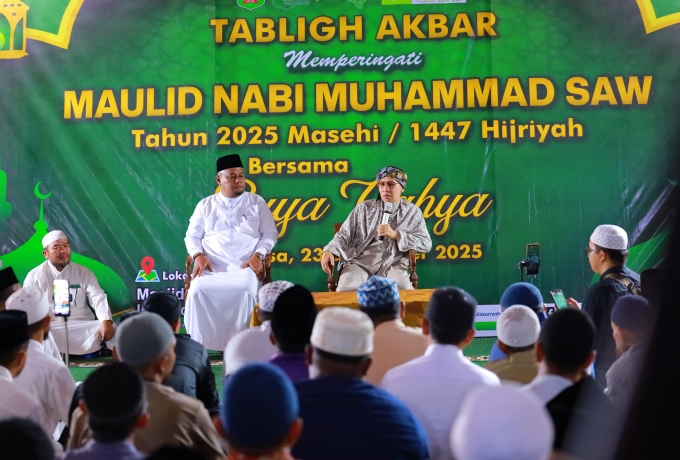 Ribuan Masyarakat Siak ramaikan Maulid Nabi Muhammad SAW bersama Buya Yahya