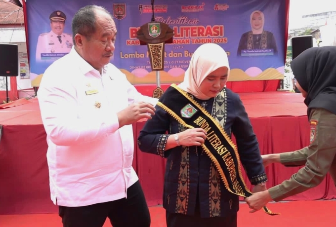 Bupati Asahan Lantik Bunda Literasi dan Buka Lomba Minat Baca 2025