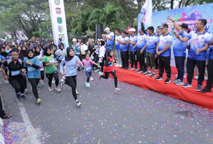 Lanal TBA Gelar Fun Run 3K- 5K Meriahkan HUT Armada RI ke- 80 di Kisaran