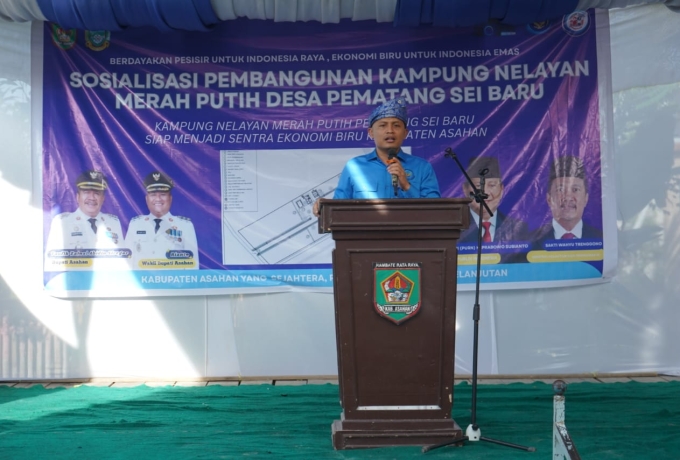 Sosialisasi Pembangunan Kampung Nelayan Merah Putih di Desa Pematang Sei Baru