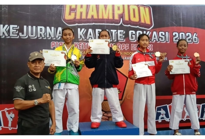 Alesha Ayudia Inara Sumbang Perak untuk Gokasi Riau di Kejurnas Karate Gokasi 2026