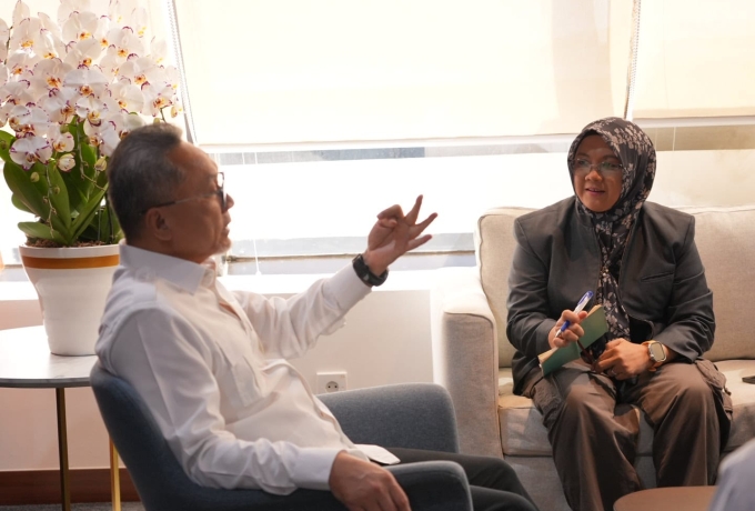 Bupati Siak Temui Menko Pangan, Bahas Penguatan Ketahanan Pangan dan Kampung Nelayan