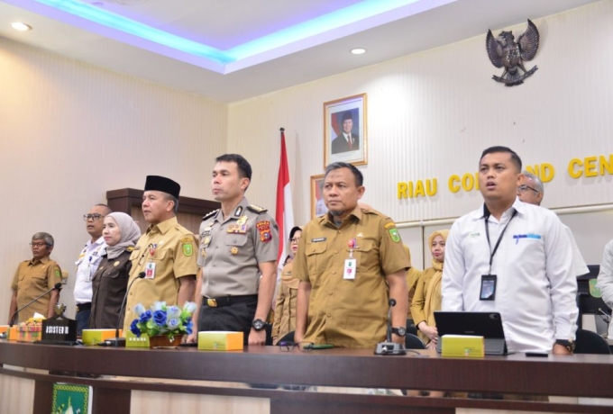 Pemprov Riau Rakor Pengendalian Inflasi Bersama Mendagri
