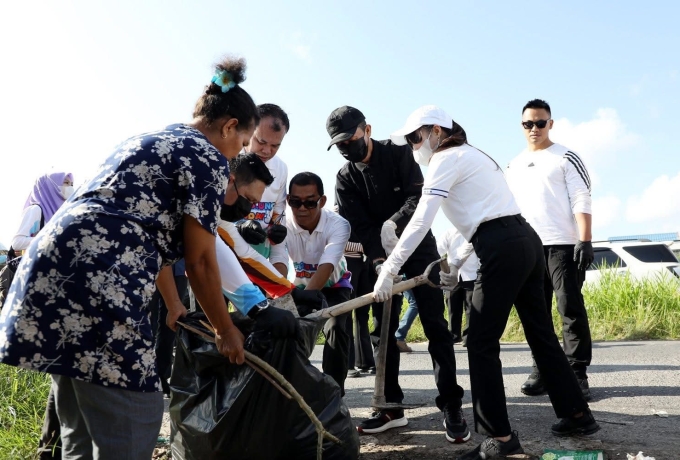 Amsakar-Li Claudia Bersama Forkopimda Batam Canangkan Gema Batam ASRI, Gerakan Bersama Menuju Kota Bersih dan Nyaman
